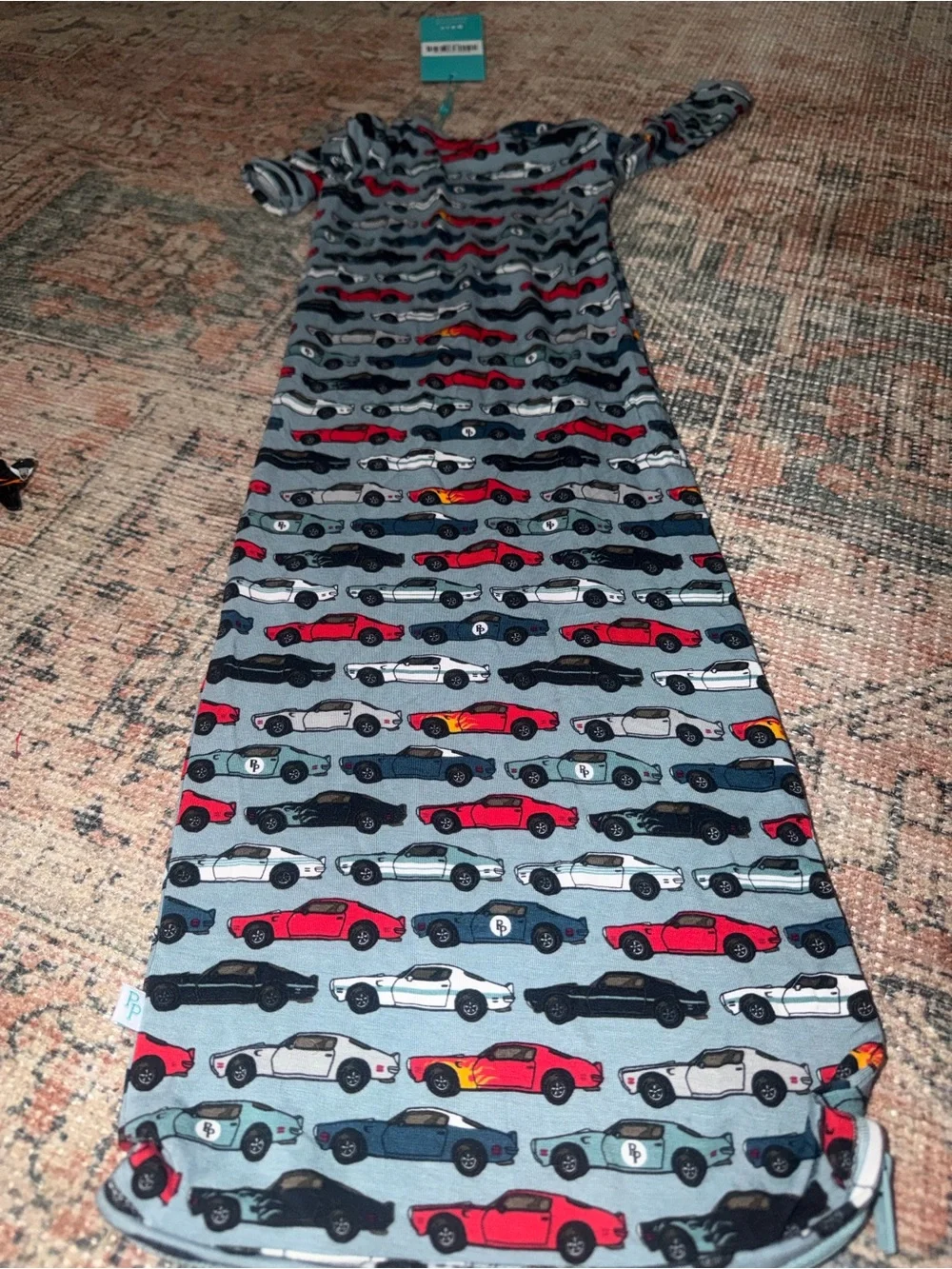 Posh Peanut - Miles - Zippered Gown- Cars 0-3 Months